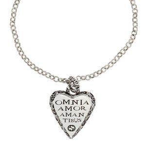 🎉HOST PICK🎉Gucci Sterling Silver Bracelet with Engraved Heart